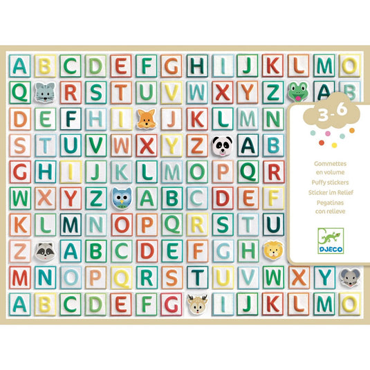 DJECO stickers puffy Alphabet