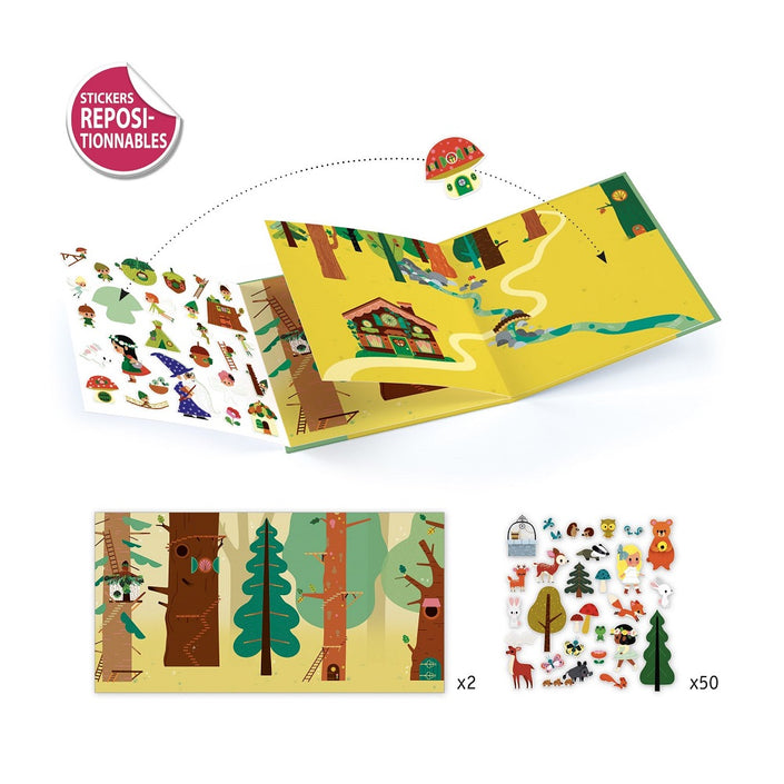DJECO sticker story Magic forest 4 yrs+