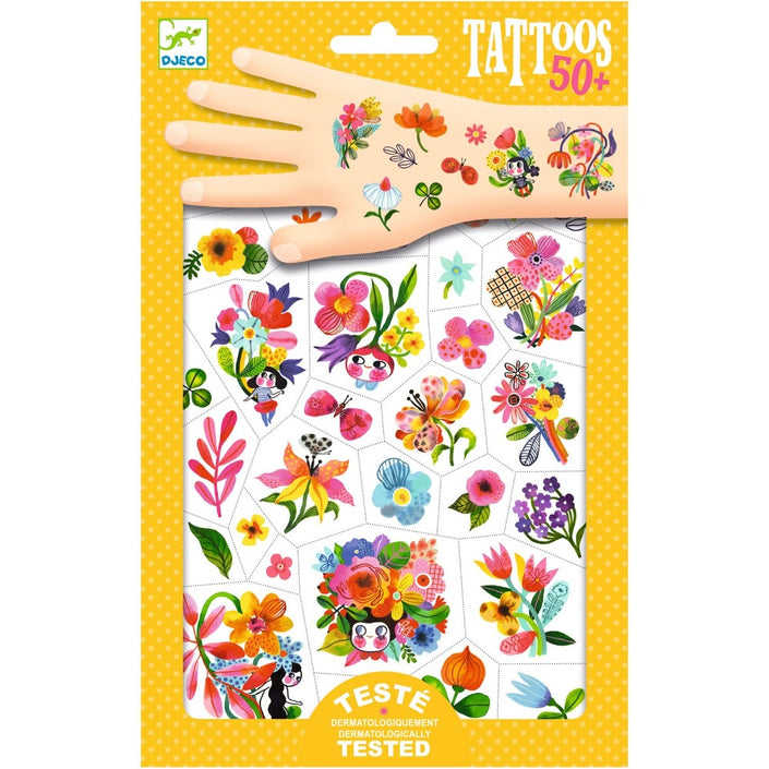 DJECO tattoos Aqua flor