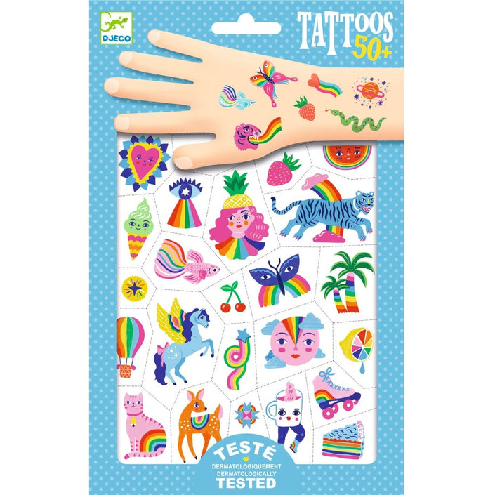 DJECO tattoos Rainbow
