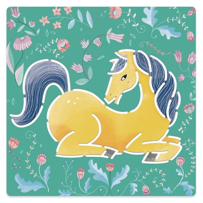 DJECO drawing templates horses 4 yrs+