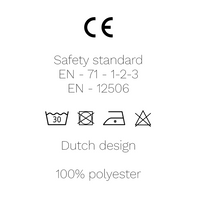 Dappermaentje pacifier cloth moon teddy beige