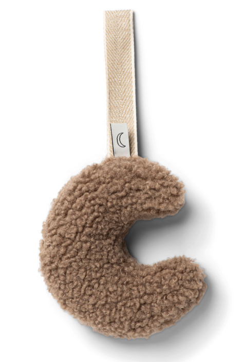 Dappermaentje pacifier cloth moon teddy coffee