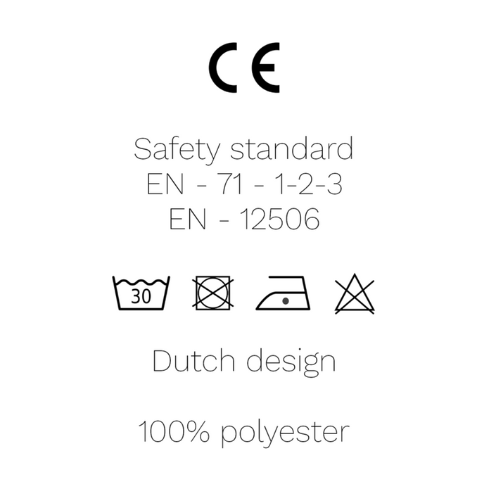 Dappermaentje pacifier cloth moon teddy coffee