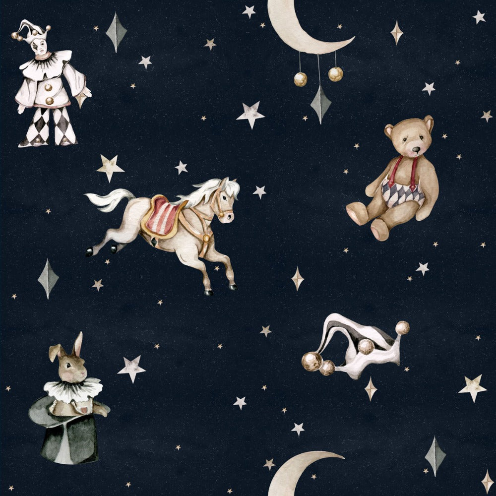 Dekornik wallpaper sample French characters sky