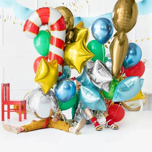 Foil balloon candy cane red white 82 cm 5900779137059