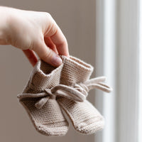 HVID slippers sand 0-9 months