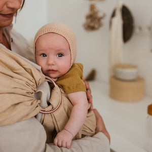 HVID hat Dolly apricot 1-3 months