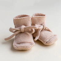 HVID apricot slippers 0-9 months