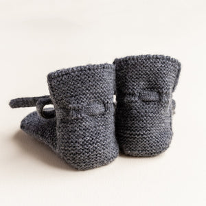 HVID slippers charcoal 0-9 months