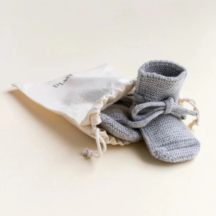 HVID slippers gray melange 0-9 months bootiesgreymelange