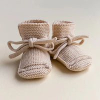 HVID slippers off white 0-12 months