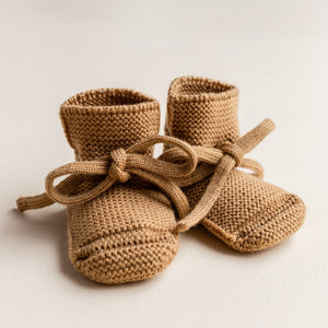 HVID slippers ocher 0-9 months