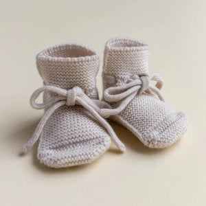 HVID slippers off white 0-12 months