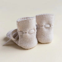 HVID slippers off white 0-12 months