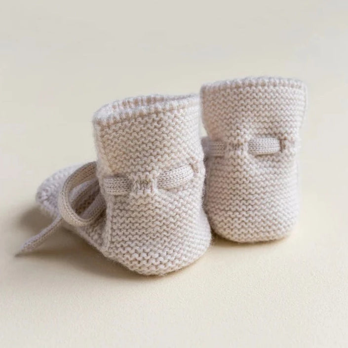 HVID slippers off white 0-12 months