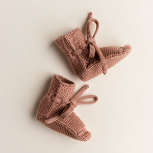 HVID slippers terracotta 0-9 months