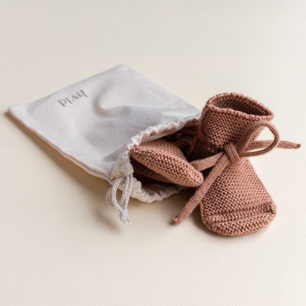 HVID slippers terracotta 0-9 months bootiesterracotta