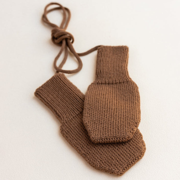 HVID mittens Fiza chocolate 6-24 months