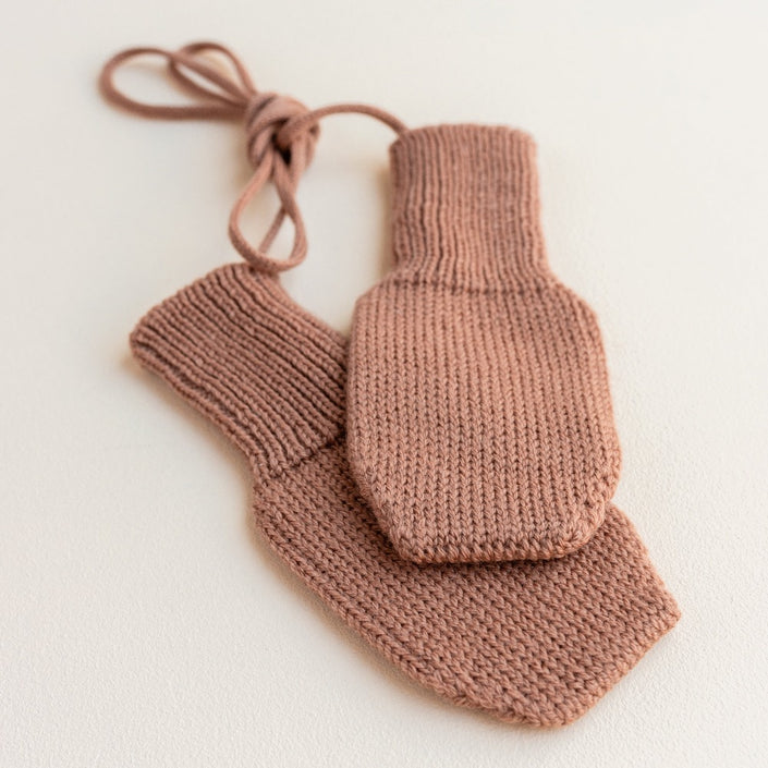 HVID mittens Fiza terracotta 6-24 months