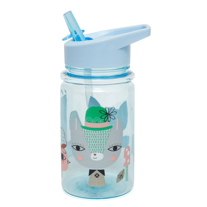 Petit Monkey drinking bottle Lama & Friends blue