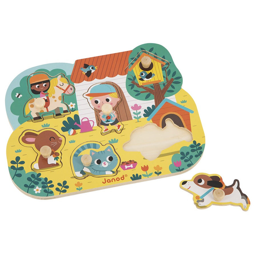 JANOD button puzzle countryside 18 months+ 3700217371074