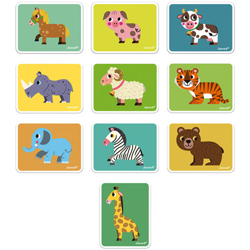 JANOD magnetic book animals 3 yrs+
