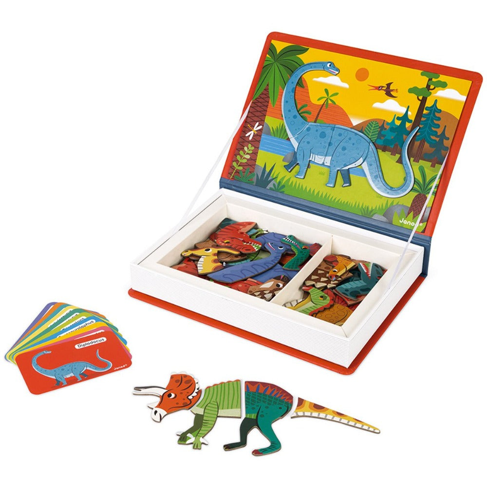 Buy JANOD magnetic book dinosaur 3yrs+
