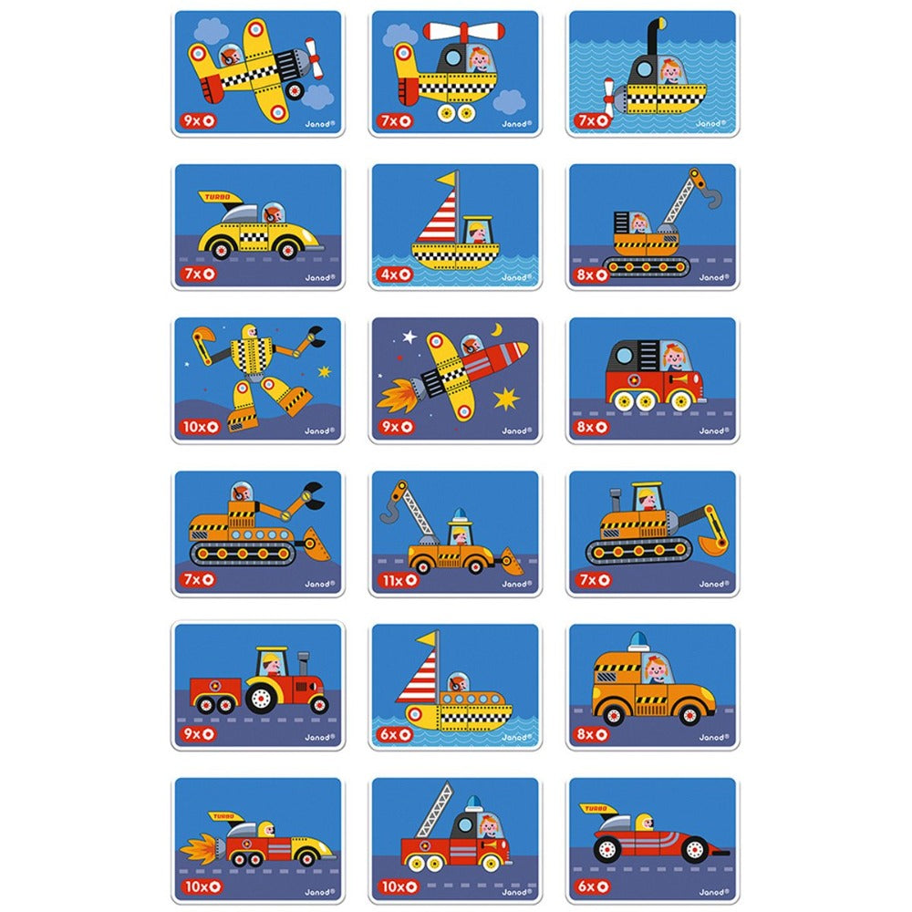 JANOD magnetic book vehicles 3yrs+