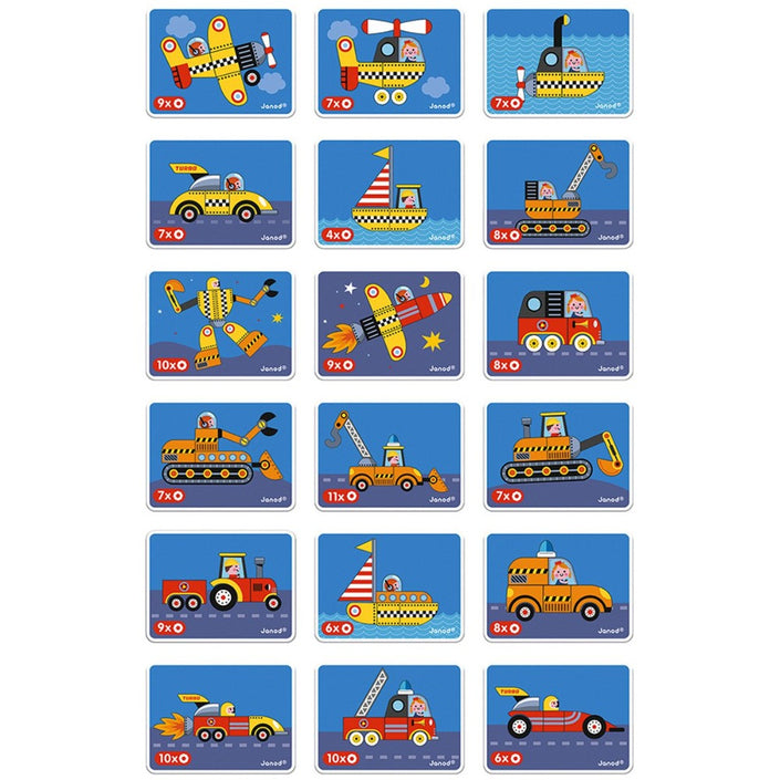 JANOD magnetic book vehicles 3yrs+