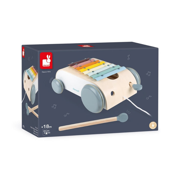 JANOD pure pull car + xylophone 18 months+