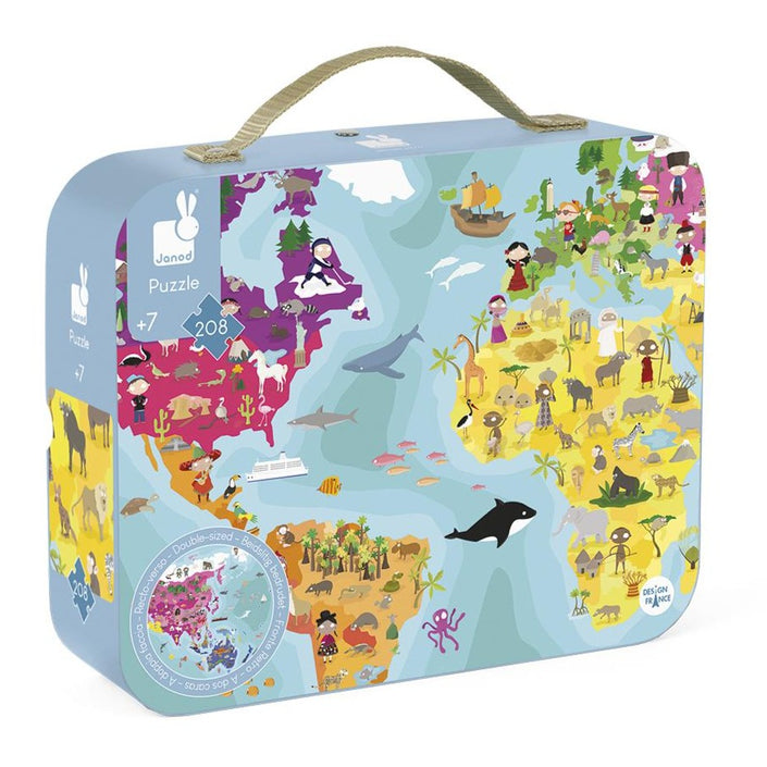 JANOD puzzle Earth 6 yrs / 208 pcs