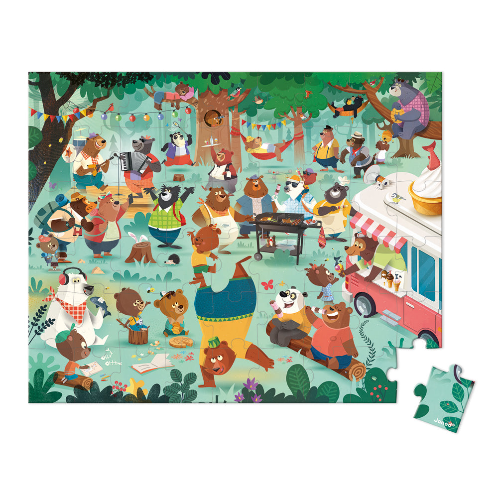 Buy JANOD puzzle Bear family 5yrs+ / 54 pcs
