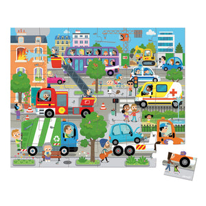 JANOD puzzle The city 4yrs+ / 36 pcs