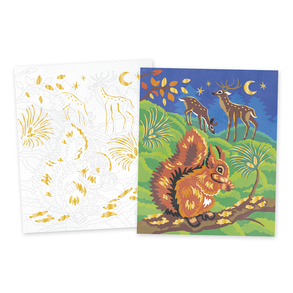 JANOD painting by numbers Woodland animals 7yrs+