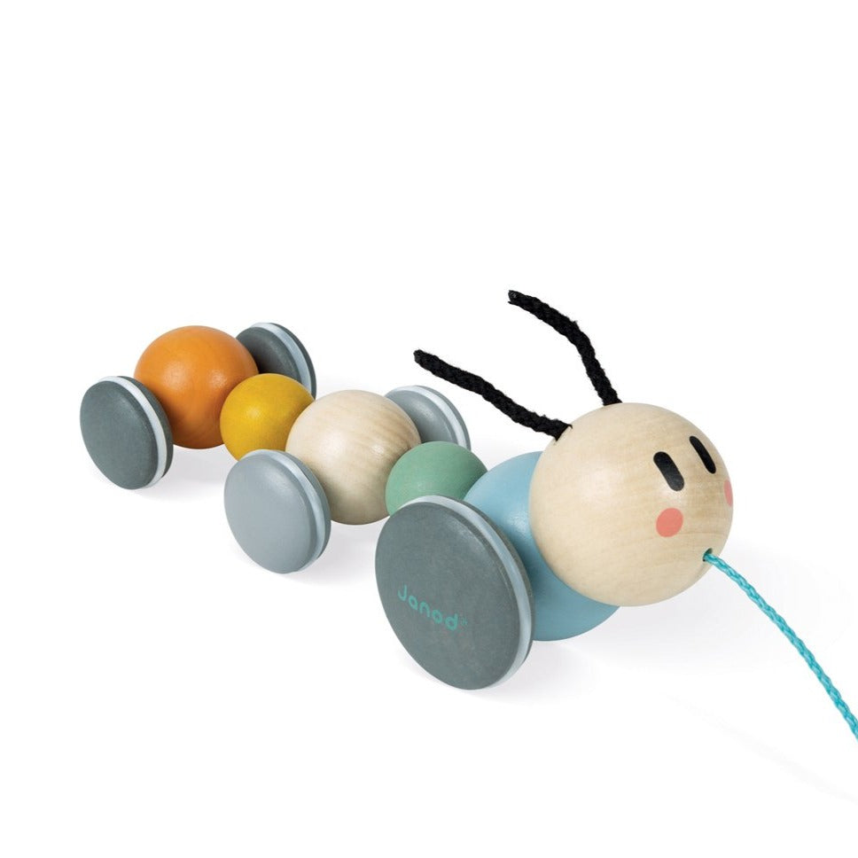 JANOD pull figure caterpillar sweet cocoon 1yr+
