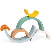 JANOD pull figure turtle + stacker 1yr+