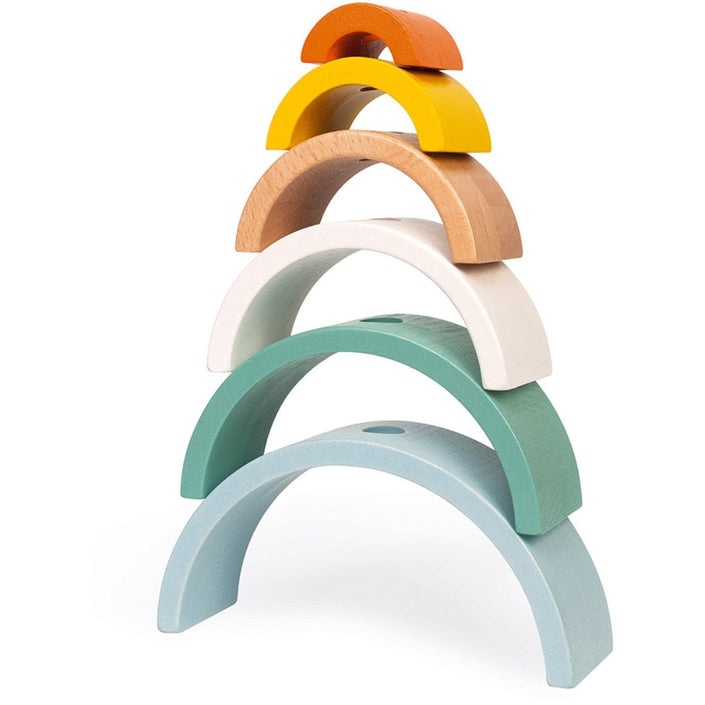 JANOD pull figure turtle + stacker 1yr+