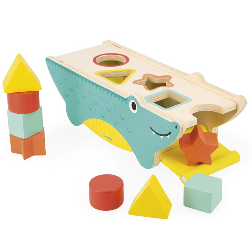 Buy JANOD tropic shape sorter crocodile 1yr+