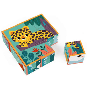 JANOD x WWF block puzzle animals 2 yrs+ / 9 pcs