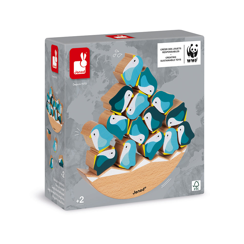 JANOD x WWF balancing game penguin 2 yrs+ 118602