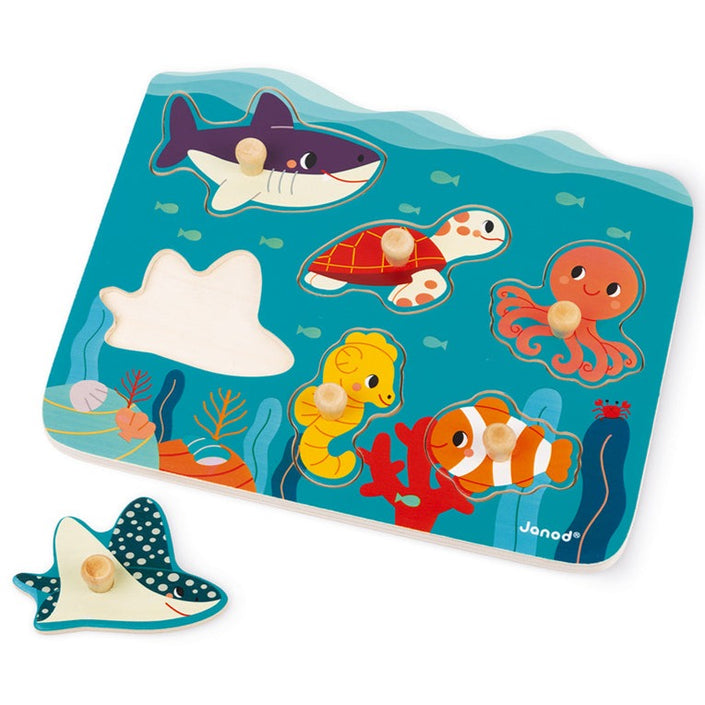 JANOD x WWF button puzzle ocean 18 months+