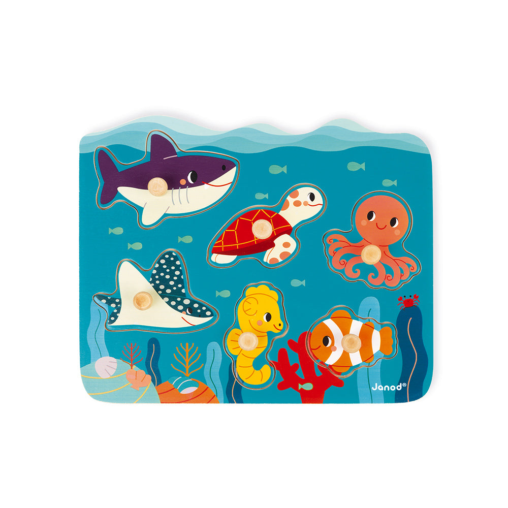 JANOD x WWF button puzzle ocean 18 months+
