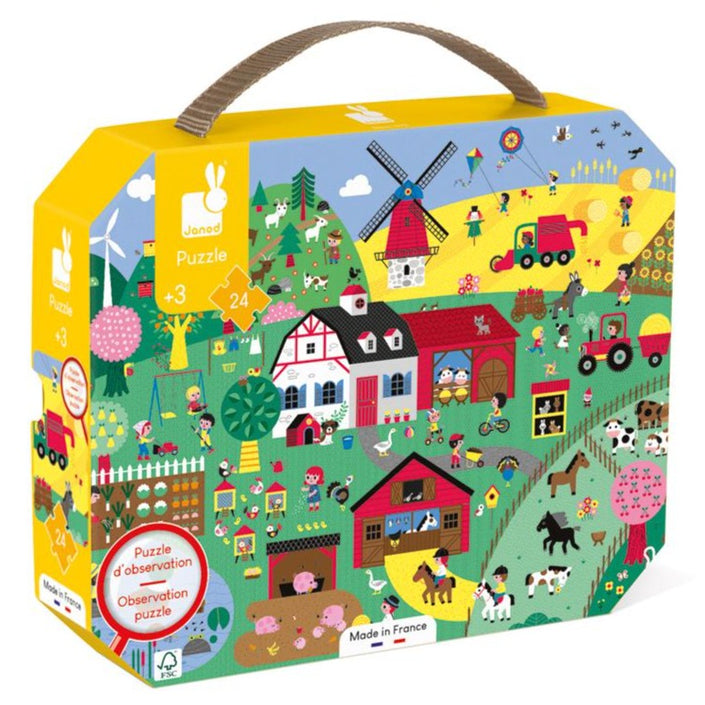 JANOD search puzzle Farm 3yrs+/ 24 pcs