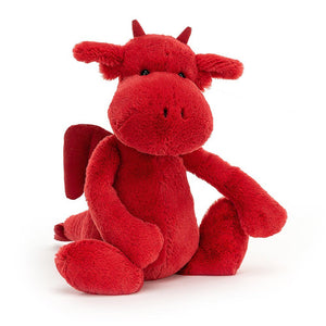 Jellycat cuddly toy Bashful Red Dragon medium