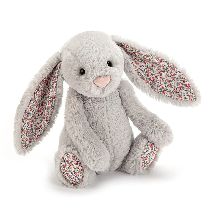 Jellycat cuddly toy Blossom bunny silver