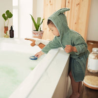 Jollein bathrobe ash green 1 yr+