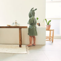 Jollein bathrobe ash green 1 yr+