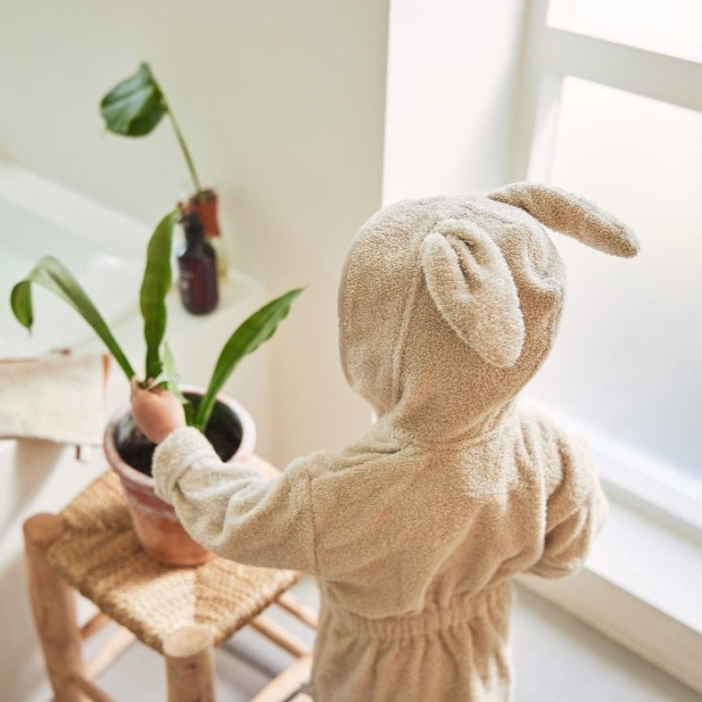 Jollein bathrobe nougat 1 yr+ 90% katoen + 10% polyester