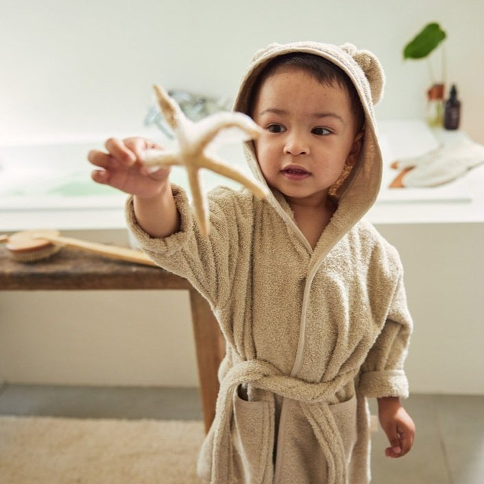 Jollein bathrobe nougat 1 yr+